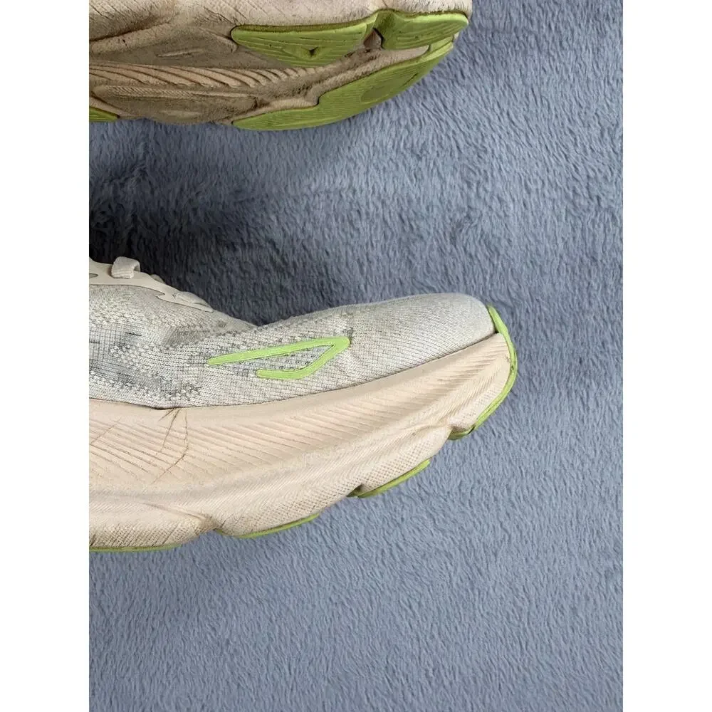 Hoka Clifton 9 Womens Size 9.5B Running Shoes Cream Orange Athletic